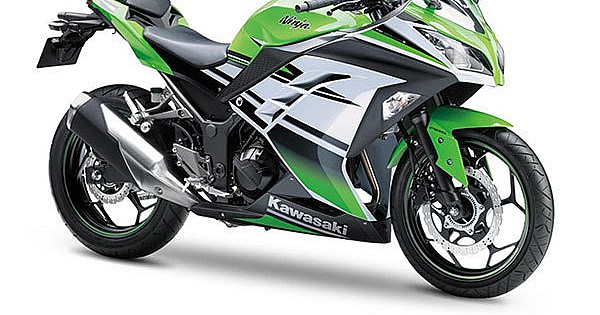 OEM Decals Kawasaki NINJA 300 2015 - Green Black • Original Stickers